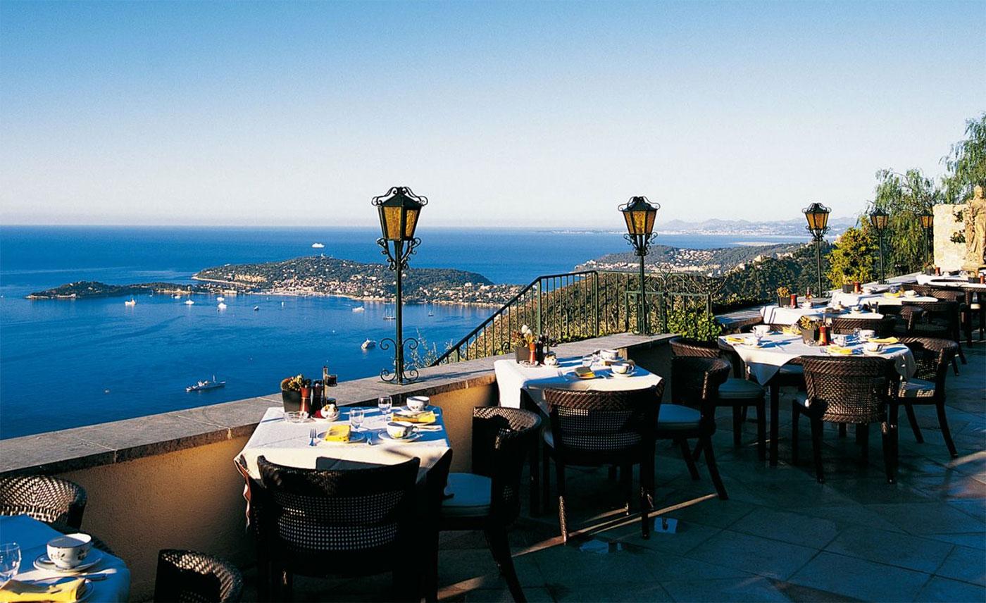 La Chèvre d'Or boasts two Michelin stars and vertiginous views of the Med