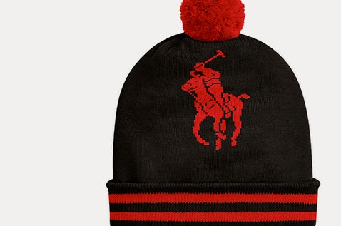 Animation of knit hat with custom graphics