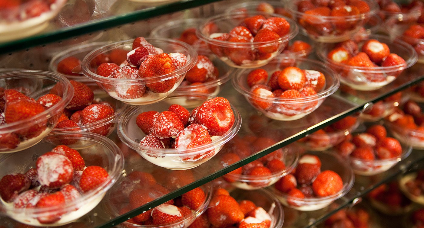 Each year, spectators consume more than 28 tons of strawberries and cream, the tournament’s iconic dessert