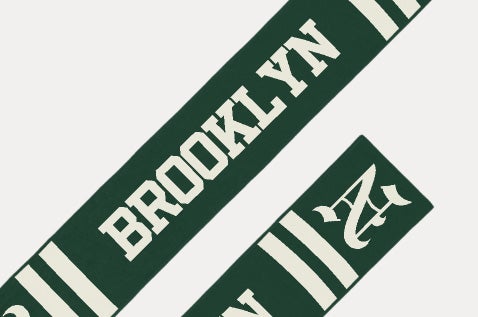 Animation of knit scarf with custom graphics