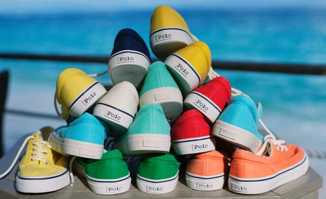 ralph lauren harpoon canvas sneaker