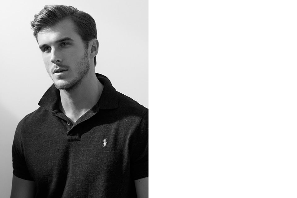 Man modeling Big & Tall Polo shirt