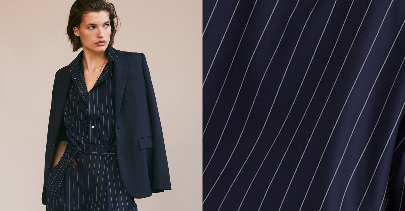 ralph lauren pinstripe blazer