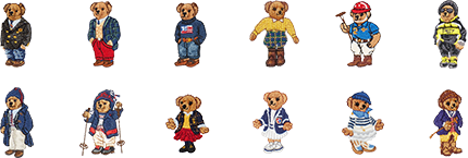 Two rows of Polo Embroidery options