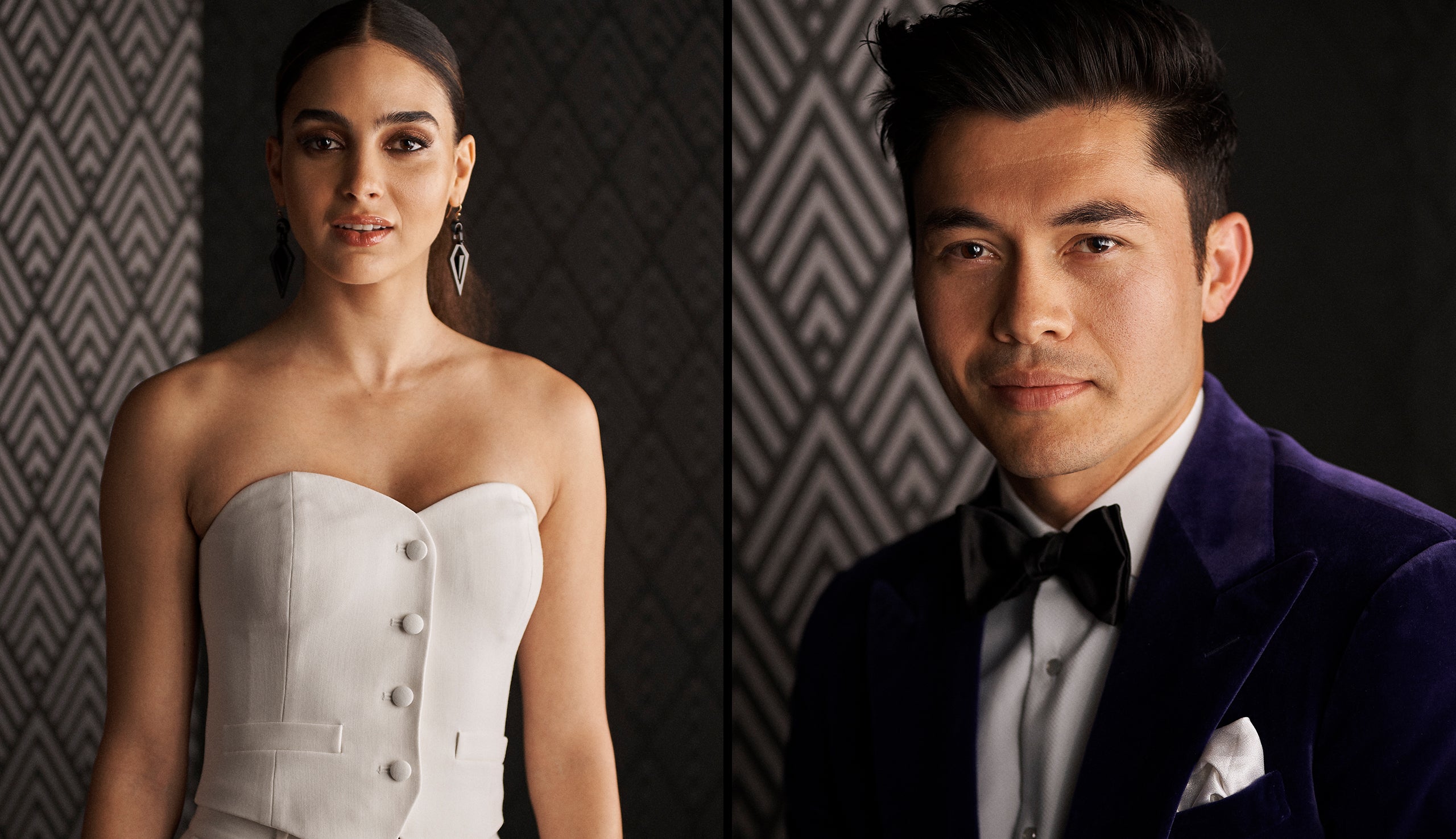 Left: Melissa Barrera; Right: Henry Golding