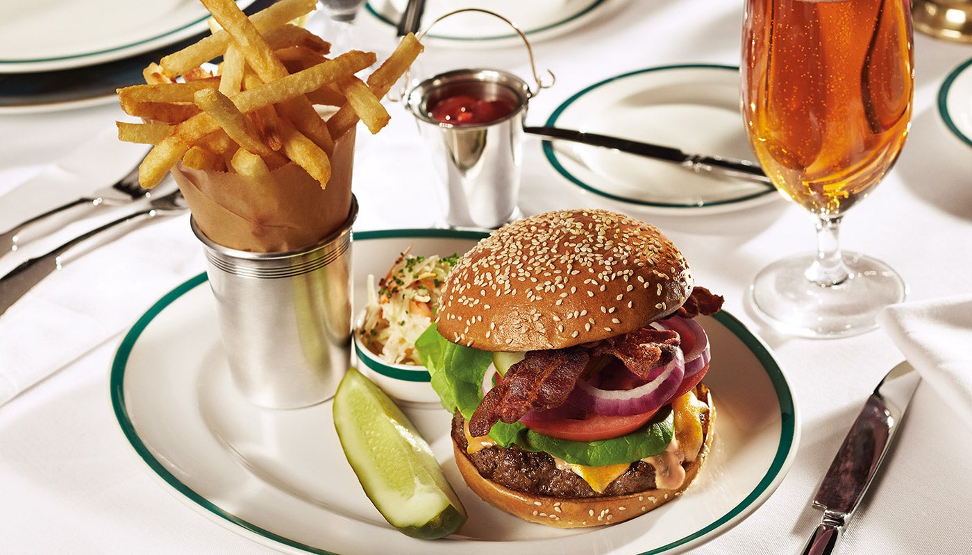 <span>The Polo Bar Burger, inspired by Mr. Lauren’s all-time favorite, the Ralph’s Burger, which is served at Ralph’s in Paris</span>