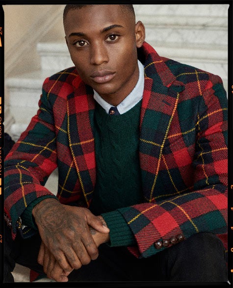 POLO PLAID TWILL SPORT COAT
