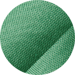 Swatch of green stretch mesh fabric