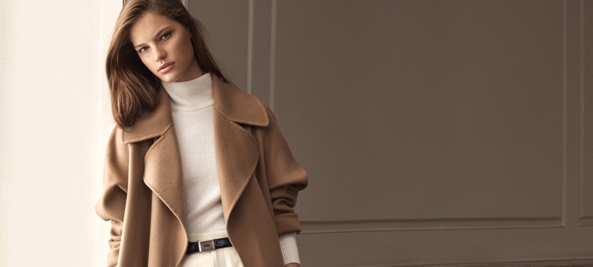 Model in suede safari jacket & model in leather flight jacket