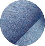Swatch of light blue featherweight mesh fabric