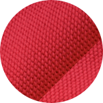 Swatch of red cotton mesh fabric