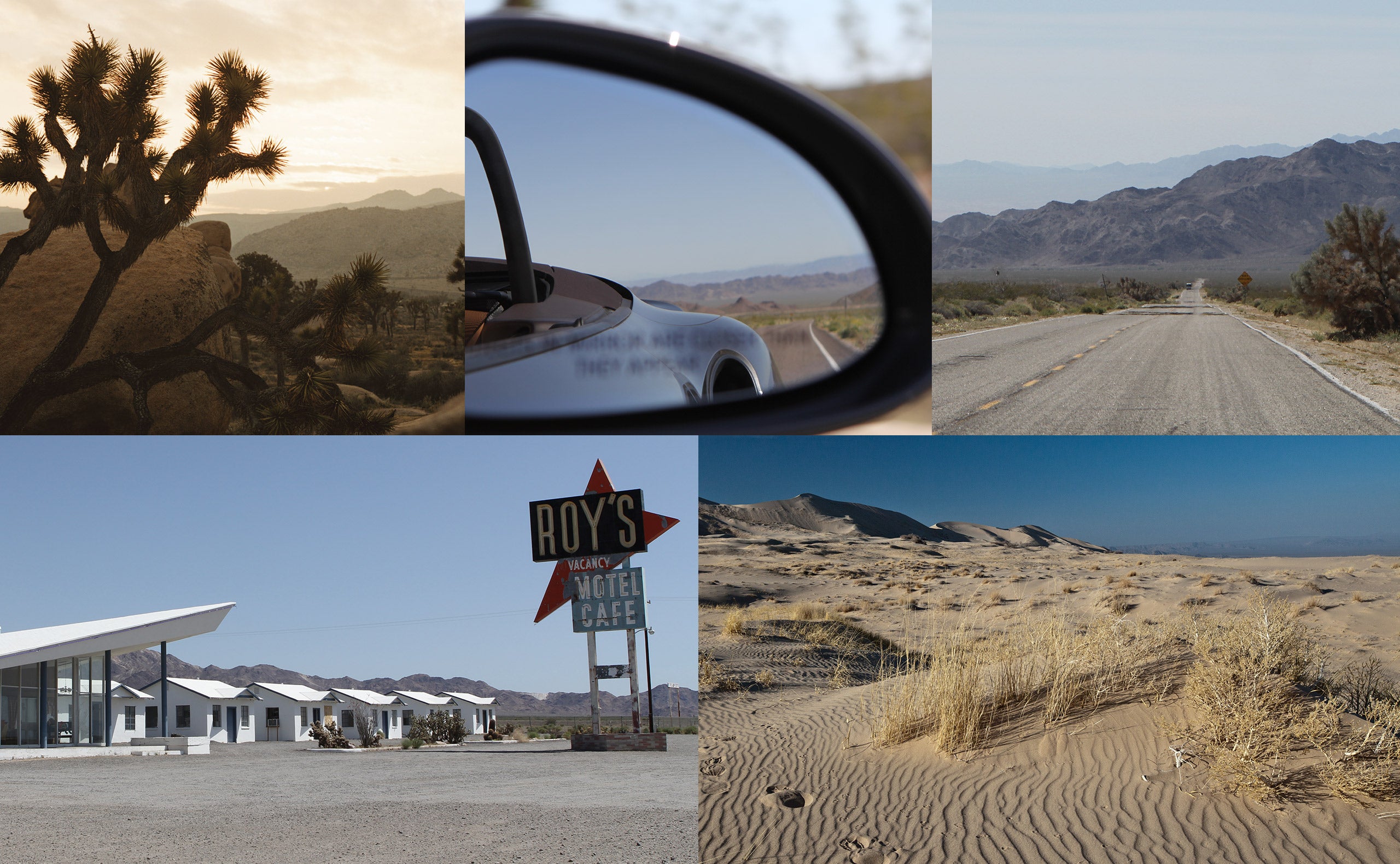 The rugged terrain along Kelbaker Road, with a stop at Roy's Motel and Café in Amboy, CA