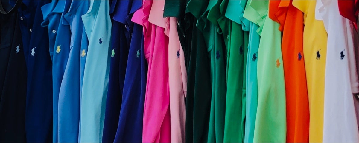 cotton mesh polo dress