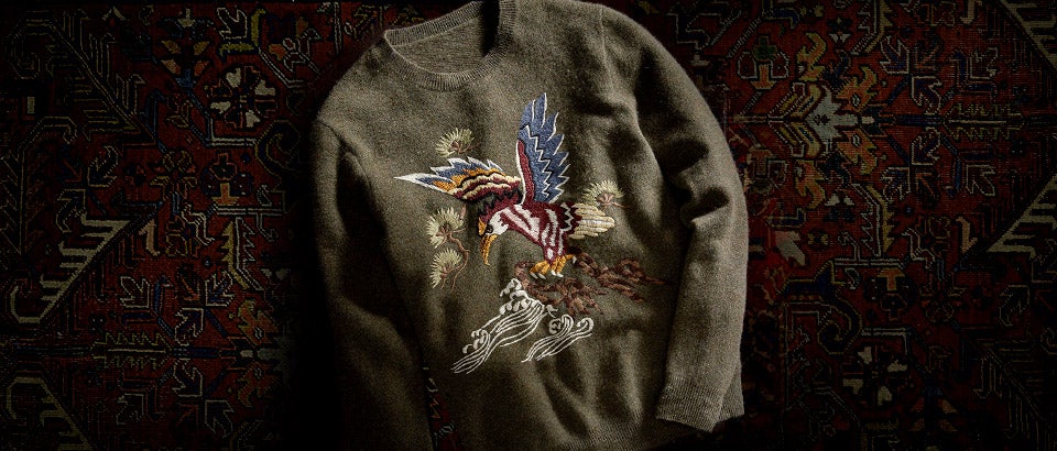 purple label sweater
