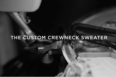 Black & white video of custom-knitting process