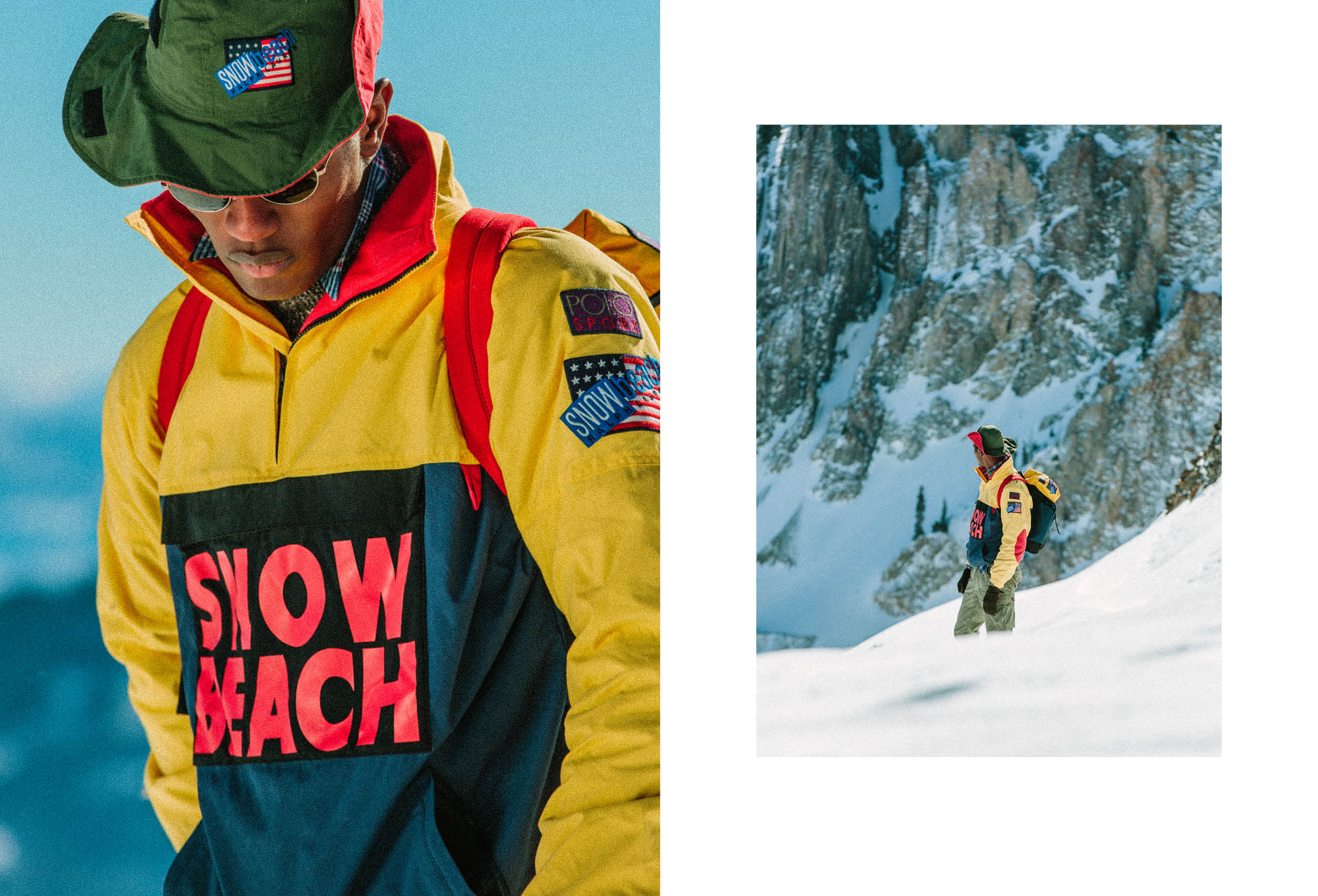 The 2018 Snow Beach campaign, featuring the Color and Black & White collections