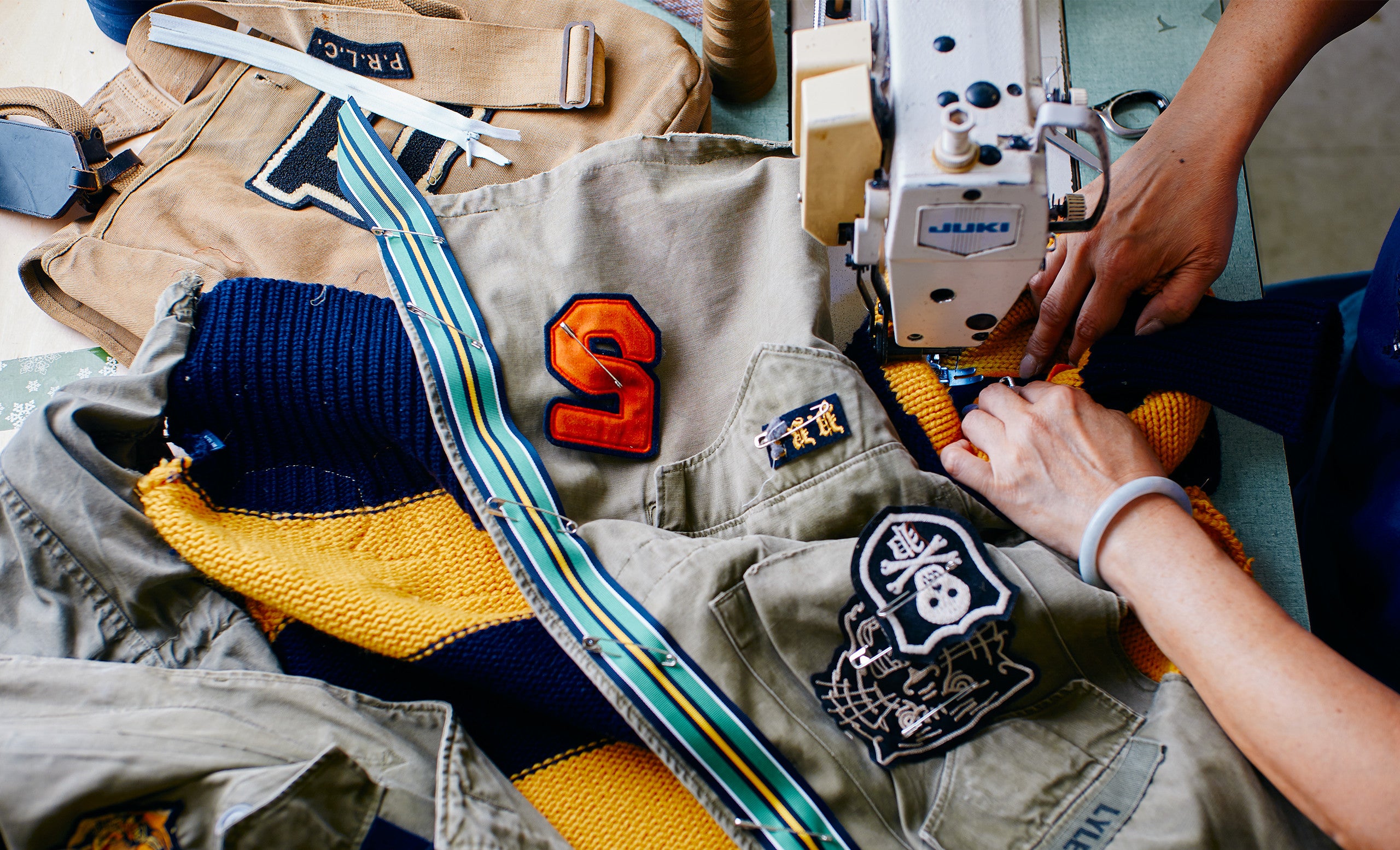 <strong>STEP 5: RECONSTRUCTION</strong><br/> The pinned-together garment is transferred to a factory in NYC’s storied Garment District, where the new piece is painstakingly stitched together.