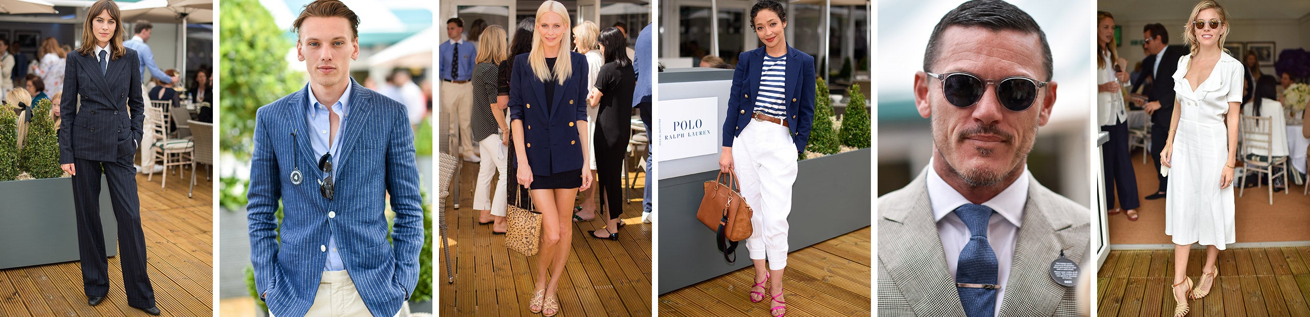 (Left to right) Alexa Chung; Jamie Campbell Bower; Poppy Delevingne; Ruth Negga; Luke Evans; Sienna Miller