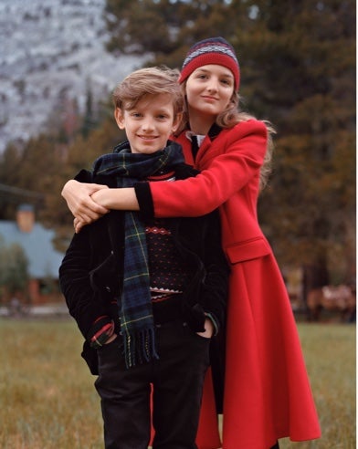 Boy and girl wear Polo coats & accessories