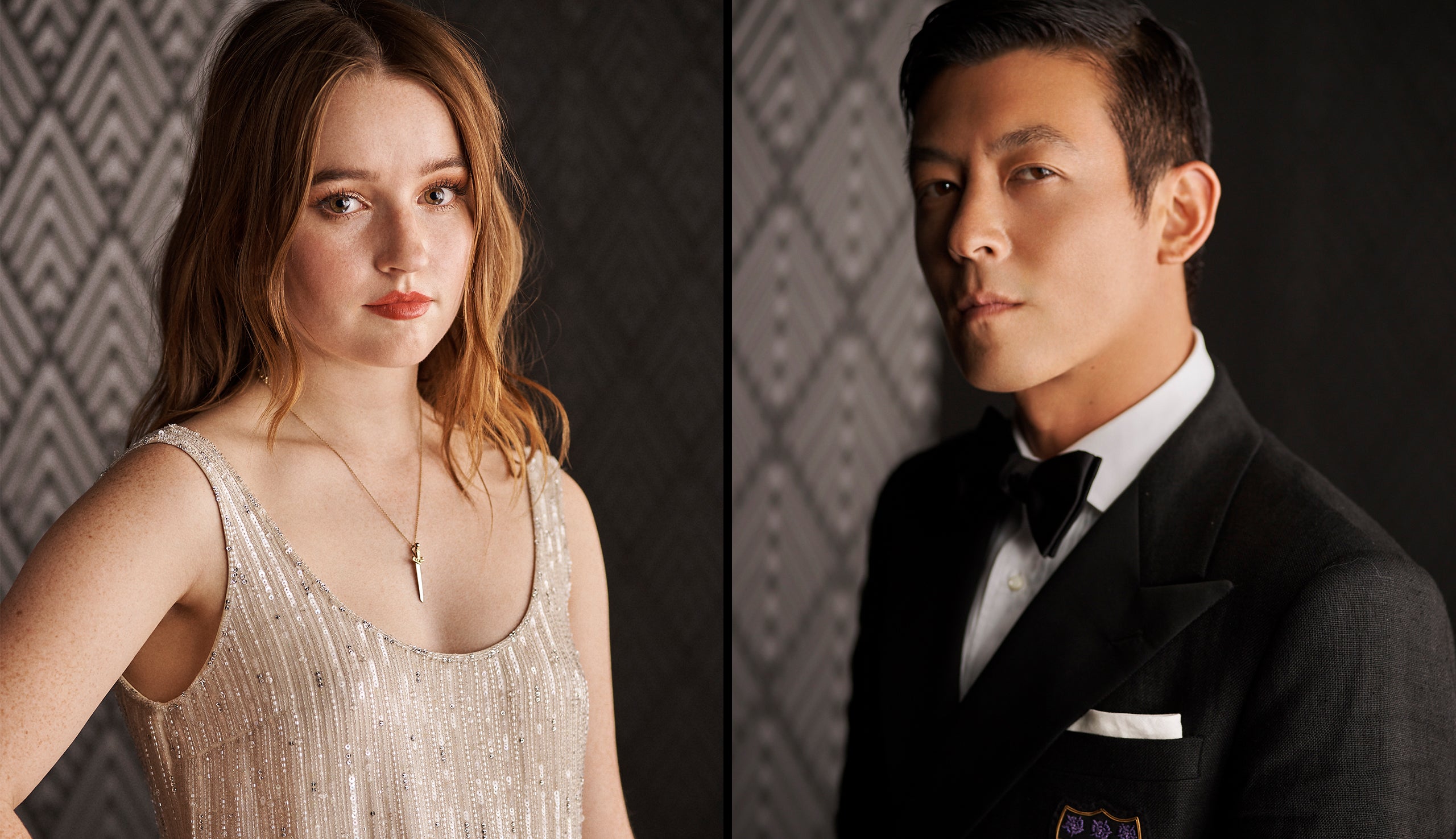 Left: Kaitlyn Dever; Right: Edison Chen
