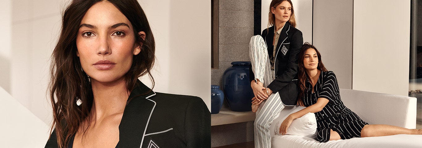 Video of models wearing Lauren Ralph Lauren styles.