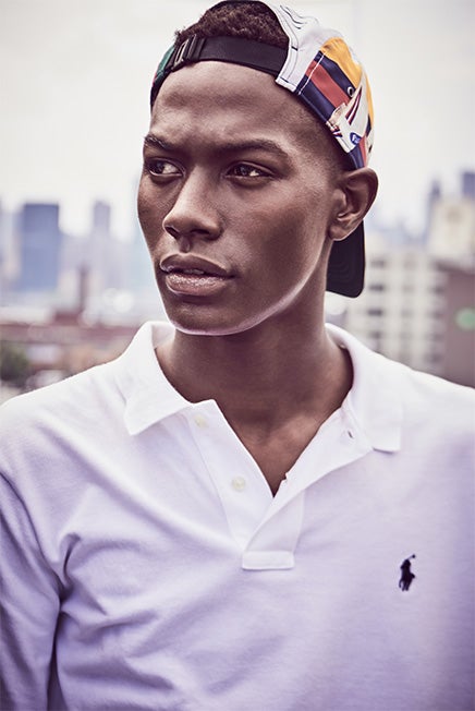 Men on rooftop in nineties-inspired styles
