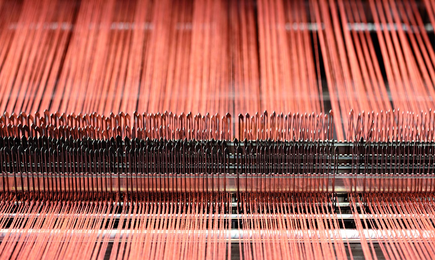 The finished fabric: Bower Roebuck creates wool without peer