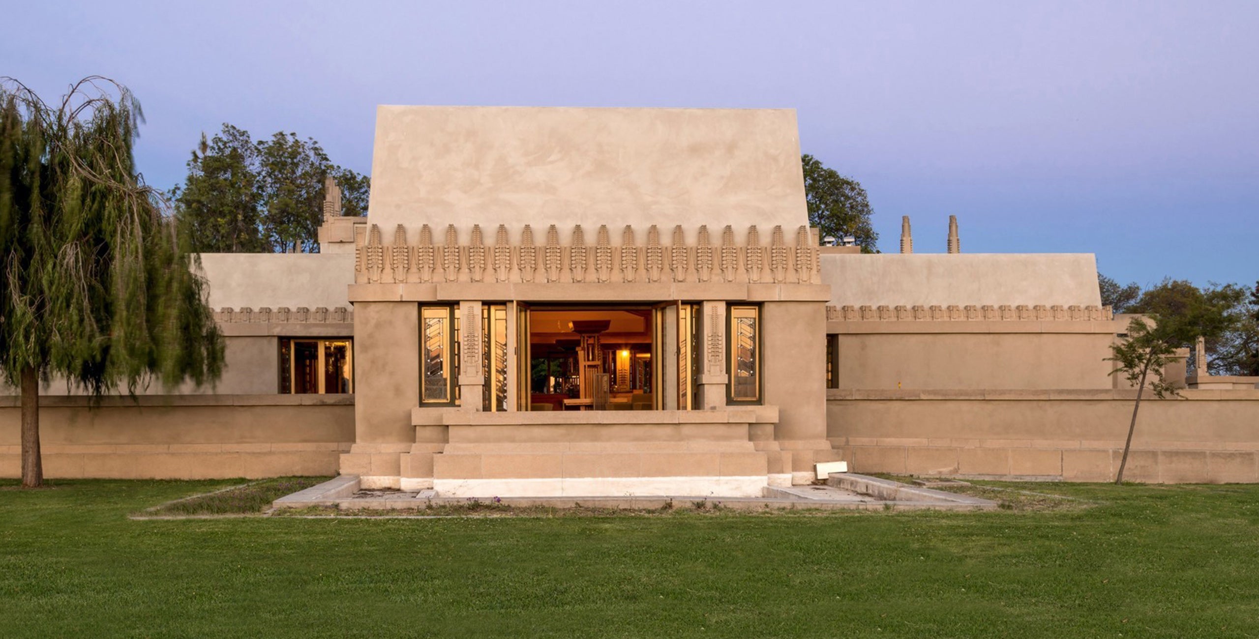 Frank Lloyd Wright’s Hollyhock House, completed in 1921