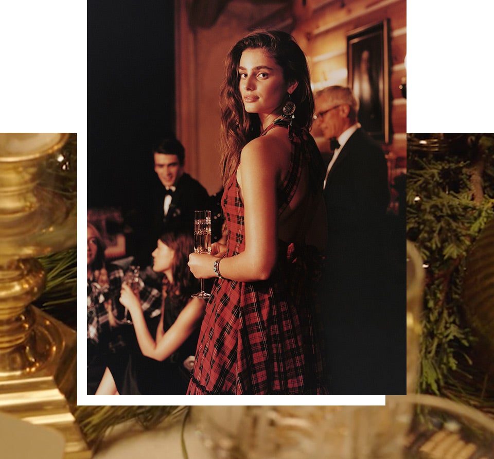 Tartan Self-Tie Dress