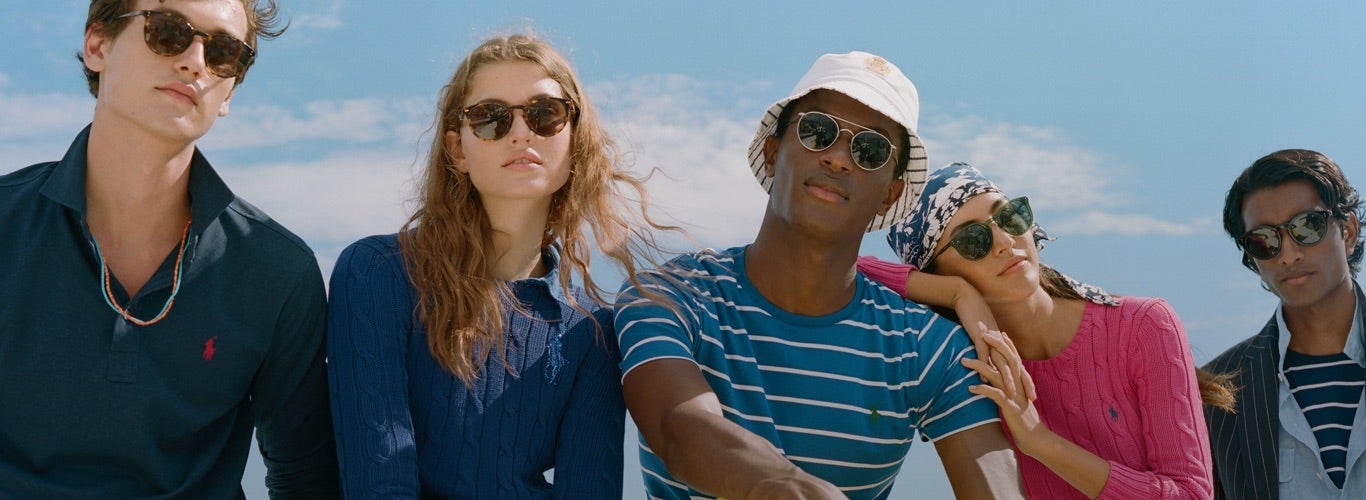Men & women in sunglasses & Polo warm-weather styles