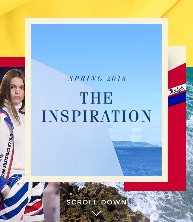 Photograph of model walking the Spring 2018 Runway & ocean views