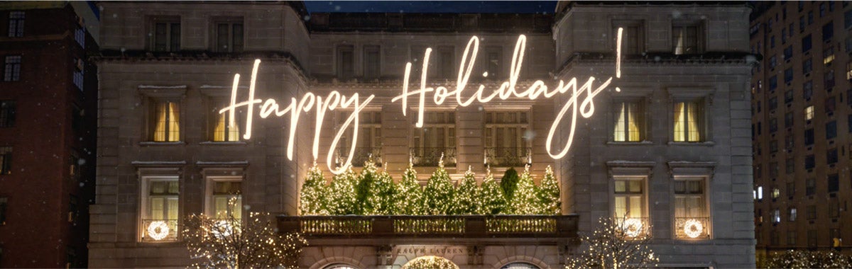 Video of Polo Bear shopping for presents featuring Ralph Lauren fragrances