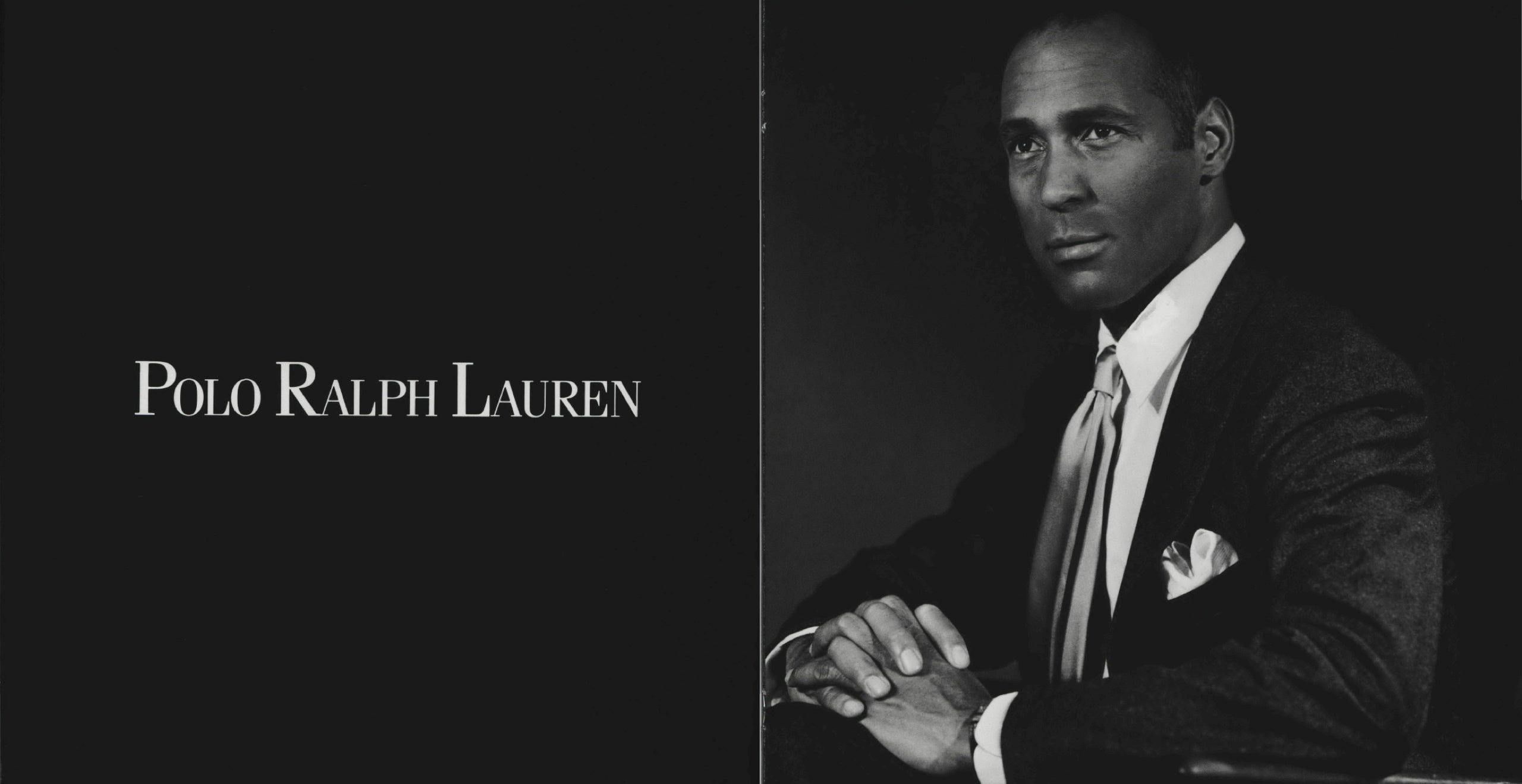 A Fall 1990 Polo print ad featuring Rashid