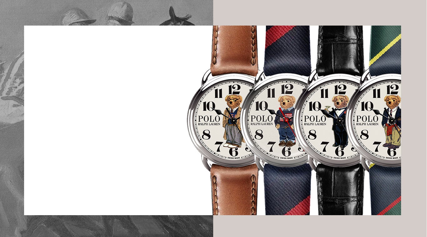 Four watches featuring four different Polo Bears