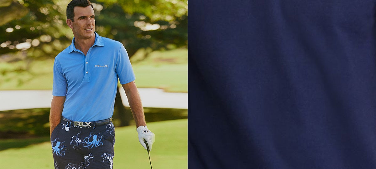 Billy Horschel in blue RLX Polo shirt \u0026 octopus-print shorts