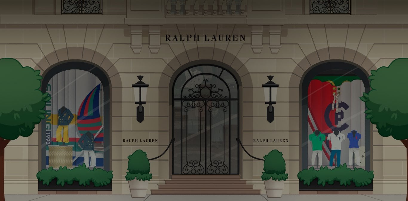 Video of Bitmojis within the World of Ralph Lauren
