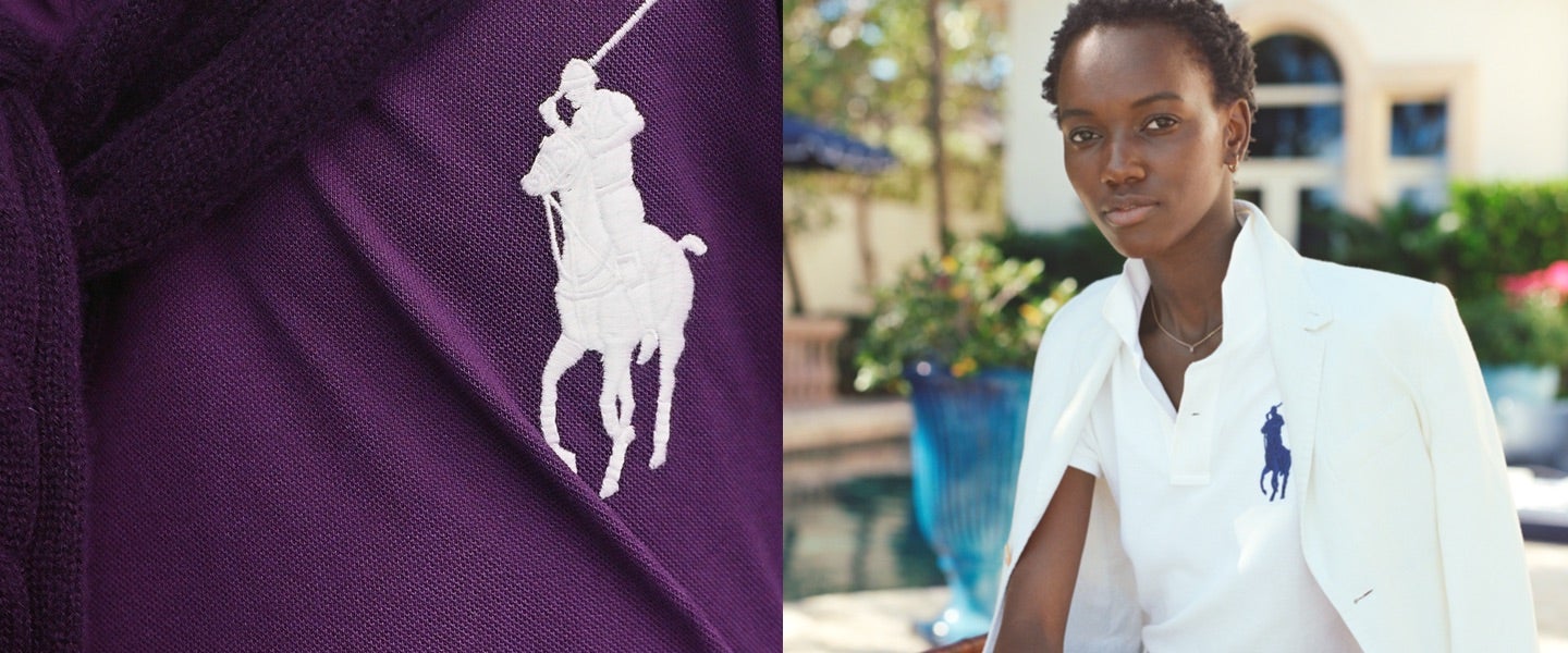 Man and woman wear Polo Bear Polo shirts.