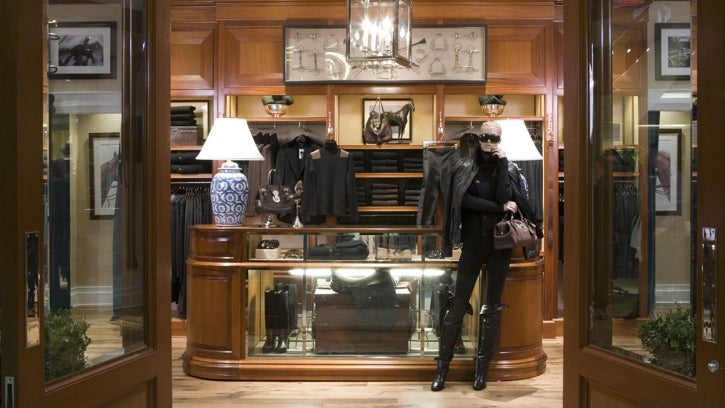 inside ralph lauren store